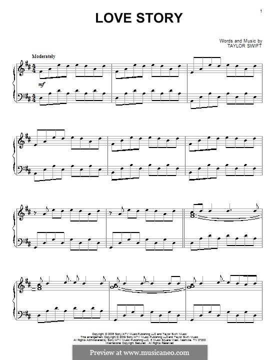 Love Story: Para Piano by Taylor Swift