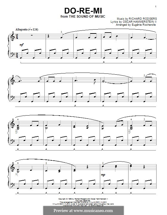 Do-Re-Mi (from The Sound of Music): para piano (partituras de alta qualidade) by Richard Rodgers