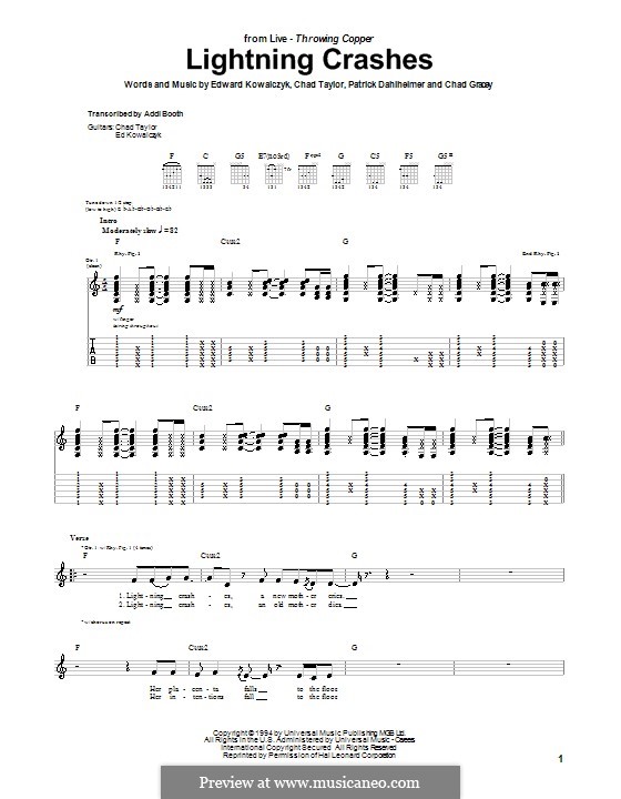 Lightning Crashes (Live) por C. Gracey, C. Taylor, E. Kowalczyk, P