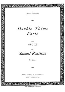 Double thême varié: Double thême varié by Samuel Alexandre Rousseau