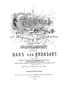 Piano Concerto in F Sharp Minor, Op.10: Piano Concerto in F Sharp Minor by Hans Bronsart von Schellendorff