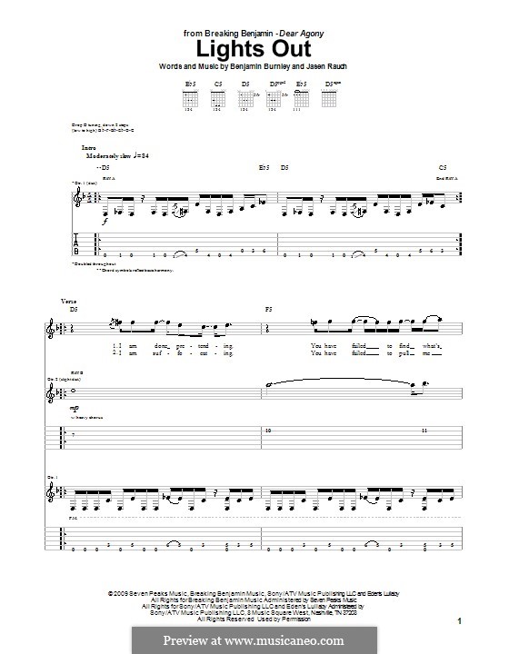 Lights Out (Breaking Benjamin) por B. Burnley, J. Rauch em músicaNeo
