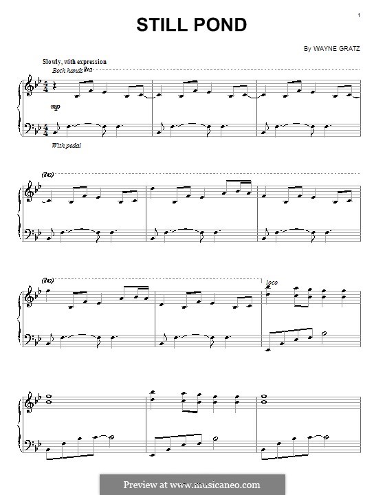 Still Pond: Para Piano by Wayne Gratz