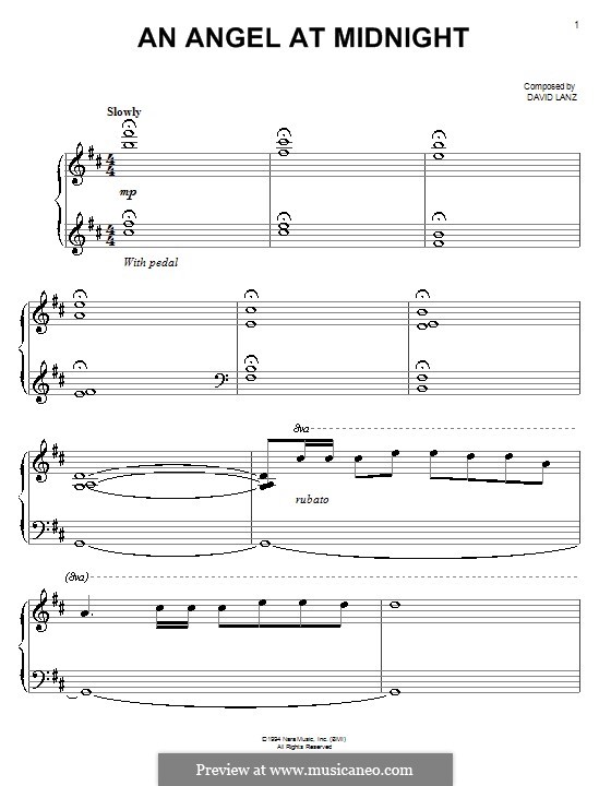 An Angel at Midnight: Facil para o piano by David Lanz