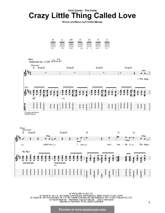 Piano version: Para Guitarra by Freddie Mercury