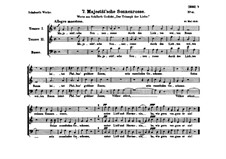 Majestät'sche Sonnenrosse, D.64: Vocal score by Franz Schubert