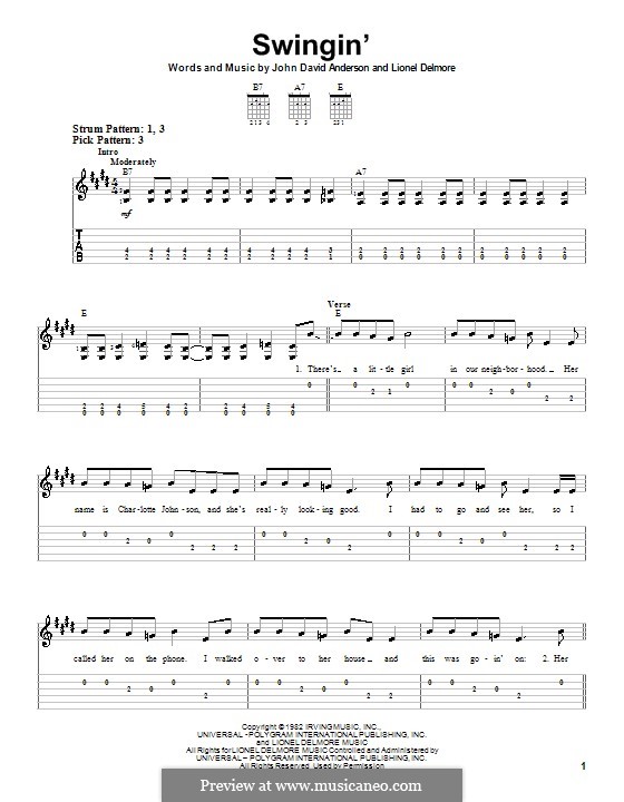 Swingin': Para guitarra (versão facil) by John David Anderson, Lionel Delmore