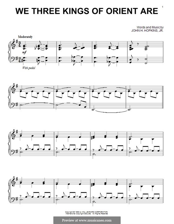 Piano version: para um único musico (Editado por H. Bulow) by John H. Hopkins Jr.