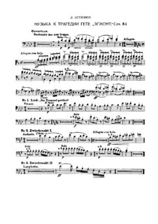 Egmont, Op.84: trechos para fagote by Ludwig van Beethoven