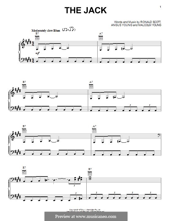 The Jack (AC/DC) por A. Young, M. Young, R. Scott - Partituras on músicaNeo