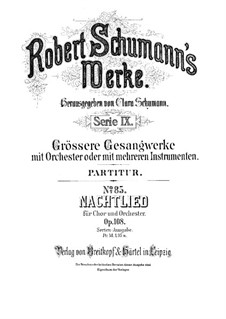 Nachtlied, Op.108: Nachtlied by Robert Schumann