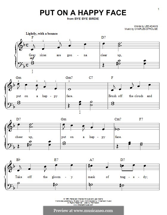 Put on a Happy Face: Facil para o piano by Charles Strouse