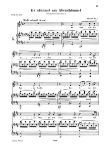 Six Songs, Op.89: Partitura piano-vocal by Robert Schumann