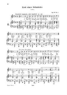 Six Poems and Requiem, Op.90: Partitura piano-vocal by Robert Schumann