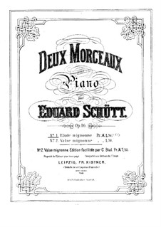 Etude Mignonne, Op.16 No.1: Para Piano by Eduard Schütt