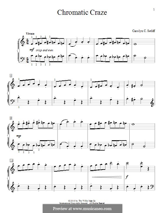 Chromatic Craze: Para Piano by Carolyn C. Setliff