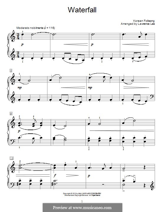 Waterfall: Para Piano by folklore