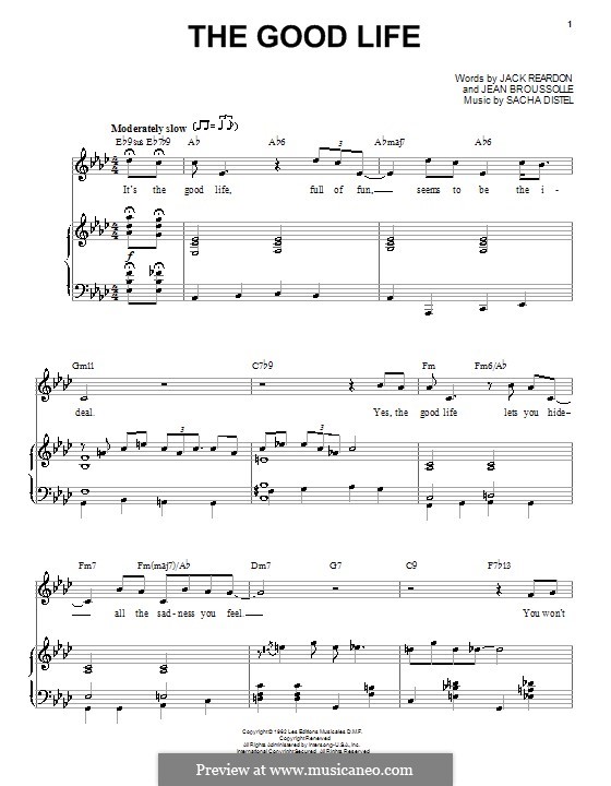 The Good Life: Para voz e piano (Frank Sinatra) by Sacha Distel