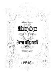 Poetic Melodies, Op.36: Para Piano by Giovanni Sgambati