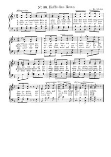 Herzel, was kränkt dich so sehr (Hope for the Best): Partitura Piano-vocal by Friedrich Silcher