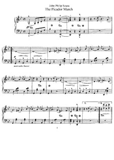 The Picador March: Para Piano by John Philip Sousa
