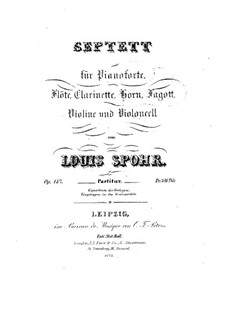 Septet in A Minor, Op.147: Septet in A Minor by Louis Spohr
