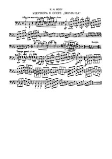 Overture: Fragments from bassoon part by Carl Maria von Weber