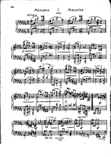 Two Mazurkas: Two Mazurkas by Alexei Stanchinsky