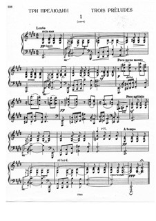 Three Preludes: três introduções by Alexei Stanchinsky