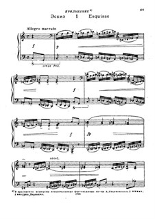 Three Sketches: Three Sketches by Alexei Stanchinsky