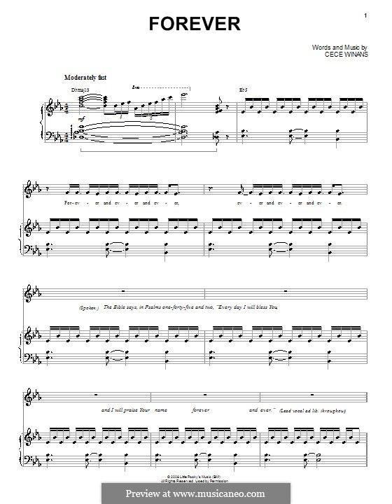 Forever: Para vocais e piano by CeCe Winans