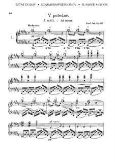 Summer Moods. Three Pieces, Op.22b: Summer Moods. Three Pieces by Josef Suk