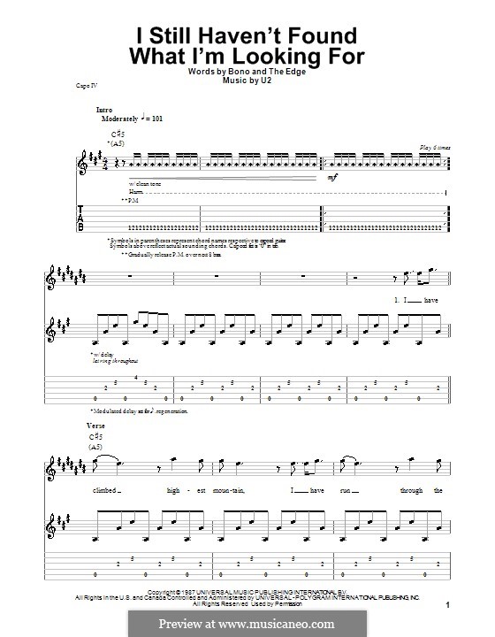 I Still Haven't Found What I'm Looking for: Para Guitarra by U2