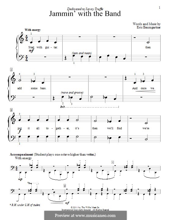 Jammin' with the Band: Para Piano by Eric Baumgartner