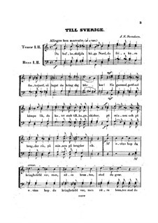 Till Sverige, Op.2 No.1: Till Sverige by Johan Svendsen