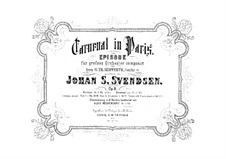 Carnival in Paris, Op.9: para orquetra by Johan Svendsen