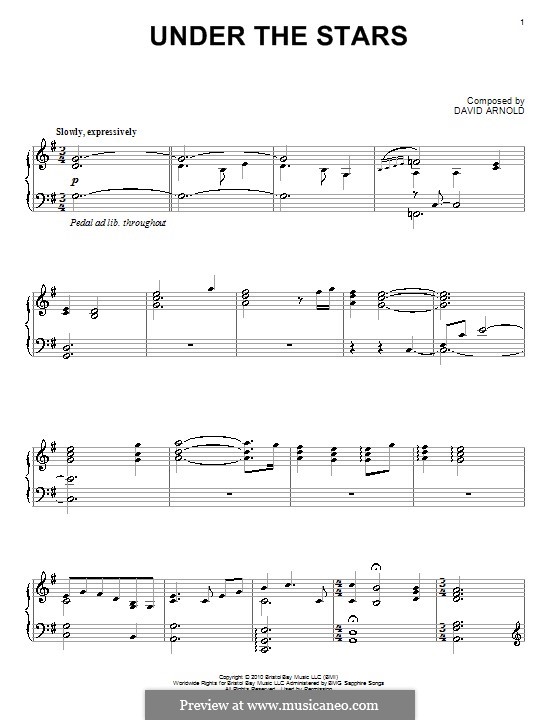 Under the Stars: Para Piano by David Arnold