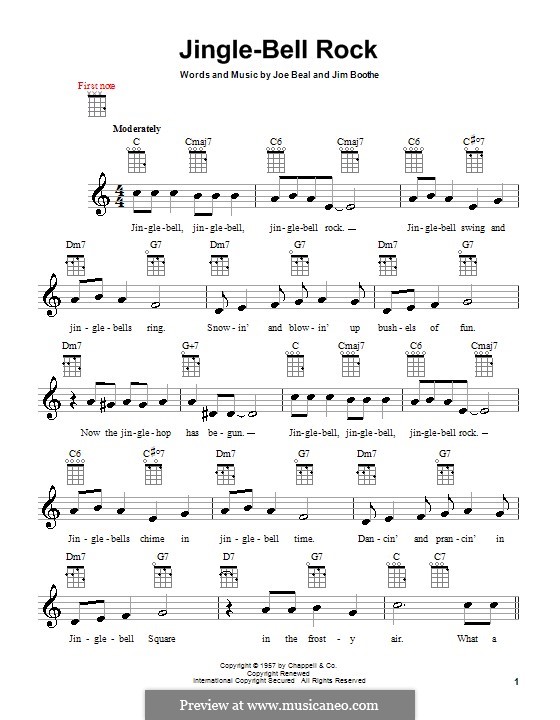 Jingle Bell Rock por J. Boothe, J. Beal Partituras on músicaNeo