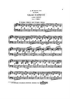 Waltz-Caprice, TH 126 Op.4: Para Piano by Pyotr Tchaikovsky