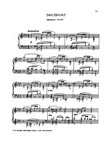 Impromptu. Lyrical Moment, TH 149: Impromptu. Lyrical Moment by Pyotr Tchaikovsky