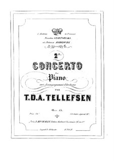 Piano Concerto No.2, Op.15: Parte de solo by Thomas Tellefsen