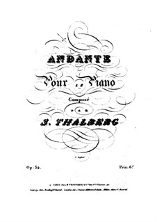 Andante in D Flat Major, Op.32: Andante in D Flat Major by Sigismond Thalberg