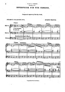 Offertory for Vox Humana: Offertory for Vox Humana by Eugene Thayer