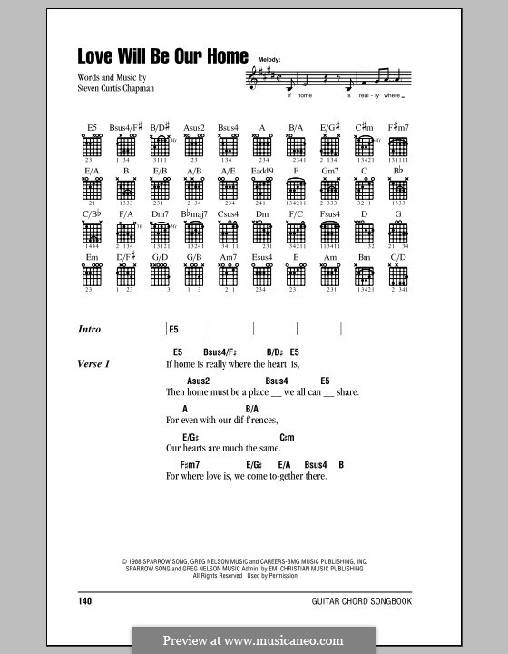 Love Will Be Our Home: Letras e Acordes by Steven Curtis Chapman