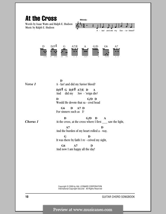 At the Cross: Letras e Acordes by Ralph E. Hudson