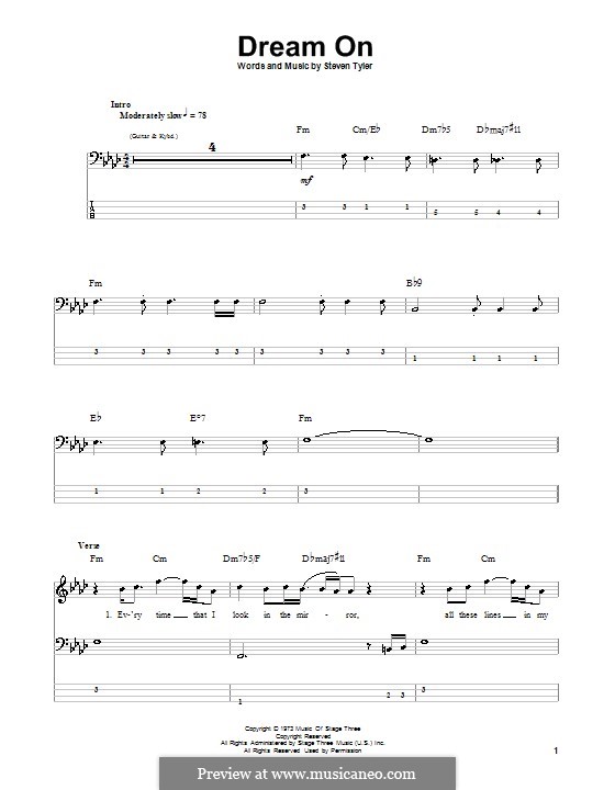 Dream On (Aerosmith): para baixo com guia by Steven Tyler