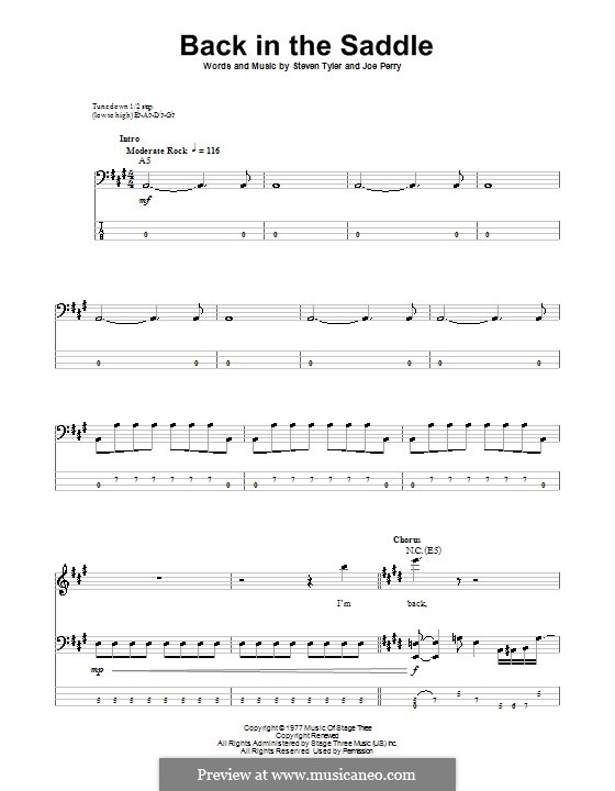 Back in the Saddle (Aerosmith): para baixo com guia by Joe Perry, Steven Tyler