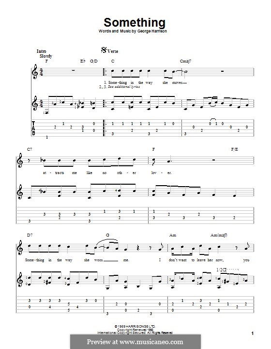 Something (The Beatles): Para guitarra com guia by George Harrison