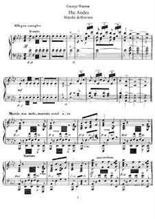 The Andes: Para Piano by George William Warren