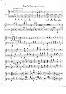Grande marche militaire, Op.31: Para Piano by Hermann Adolf Wollenhaupt